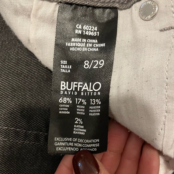 Buffalo David Bitton Pursuit Gray Skinny Super Soft Mid Rise Jeans size 29 - Picture 4 of 9